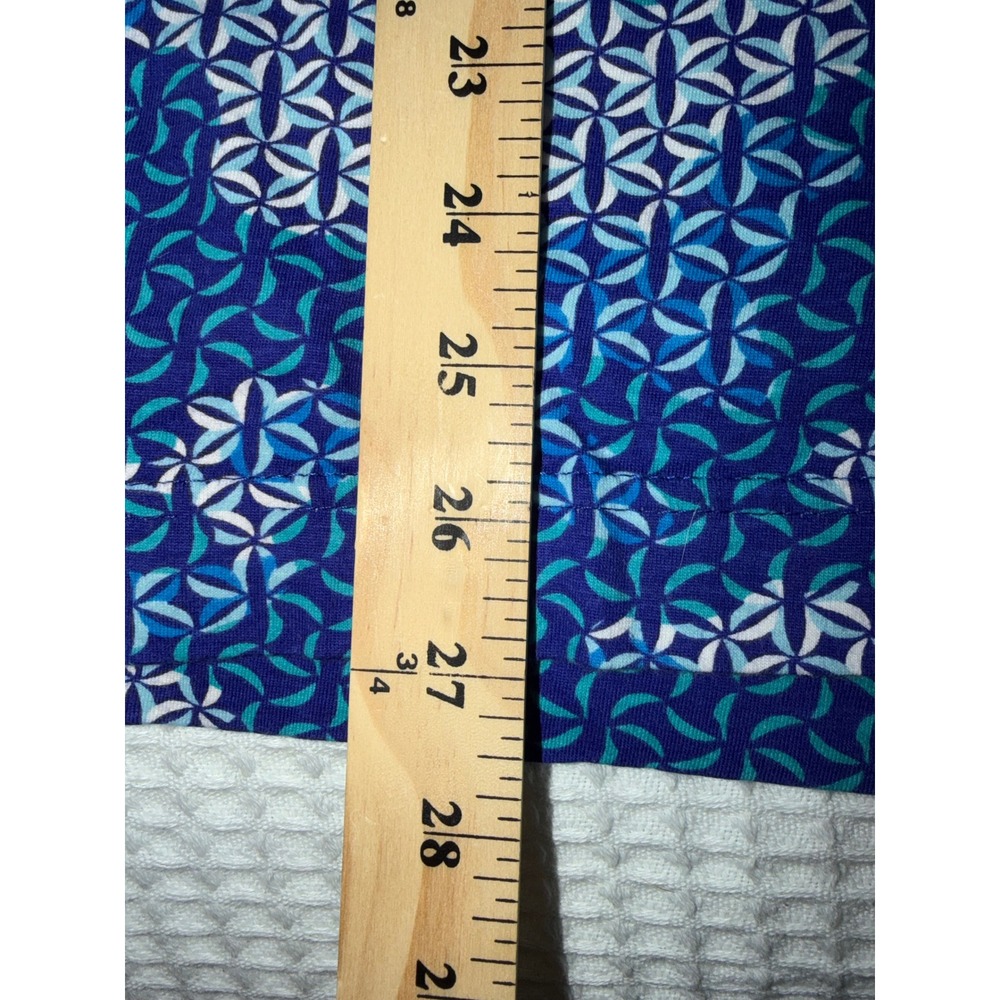 Robert Graham T-Shirt Mens Large Blue Geometric Mosaic Print Short Sleeve Cotton - Picture 6 of 10